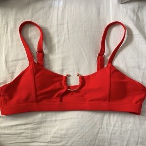red bikini top